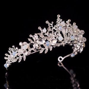Tocado de corona para adultos de gama alta, decimoctavo de cumpleaños de la reina vestido de novia, corona de princesa para adultos para boda - Product Image 3