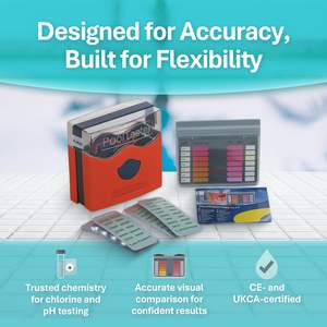 F011 Zwembadwatertestkit | Snel Oplossende Dpd No.1 & Fenolrode Tabletten | Chloor & Ph Testen | 1 Jaar Garantie - Product Image 5