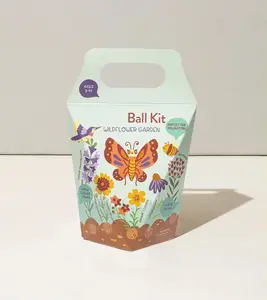 Family-friendly organic growing gets kids fertilizer Ball Kits organic flower ball grow bags garden sets