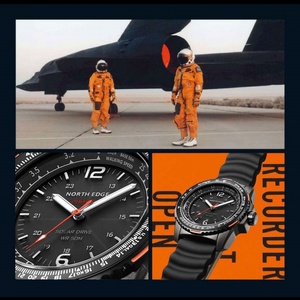 NORTH EDGE EVOQUE 2 Men Digital Watch Waterproof 50M Men's Sport Wristwatches Solar Power Luminous Enviormentally <b>Clock</b> - Product Image 3