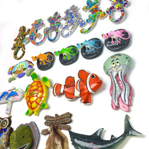 Juego de Imanes de Resina Vibrantes con Forma de Animales, Imanes de Recuerdo Coloridos para Decoración del Hogar y Regalos - Product Image 2