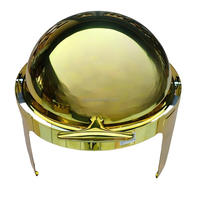 Roll-Top-Design Restaurant- und Hotel-Chafing-Dish, Buffet-Gold-Präsentationsgerät, Speisenwärmer, Catering-Chafing-Dish-Set