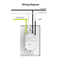 Teejoin slide WiFi Wall tuya ZigBee US dimmer switch single no neutral Tuy Smart switch interruptor Alexa inteligente con wifi