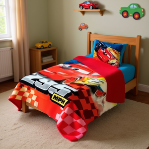 Manta de Piel de Oveja Doble Cars Feria, Calidad Prémium - Product Image 2