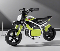 Moto électrique 3 vitesses, batterie 24V, vélo tout-terrain, véhicule avec roues d'apprentissage, télécommande pour enfants, lumière LED, vélo d'équilibre