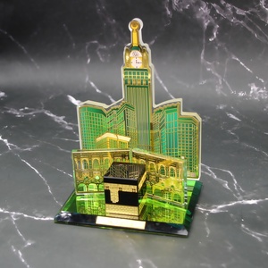 Escultura de Mesa con Cúpula de Cristal y Torre del Rey Saudí - Decoración Duradera para el Hogar Musulmán, Recuerdo, Regalo - Product Image 1