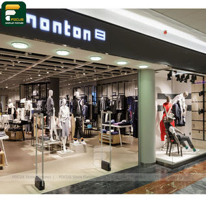 Étagère de présentation de vêtements élégante, comptoir de vêtements, vitrine de vêtements, armoire en verre, mobilier de magasin - Product Image 4