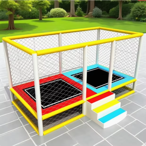 Filet de protection de haute qualité pour trampoline carré pour enfants, équipement de parc de trampolines pour divertissement intérieur et extérieur - Product Image 1