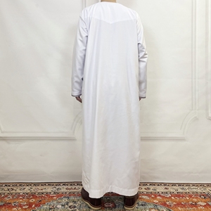 ملابس إسلامية رجالية ثوب عماني بأكمام طويلة وجبة بسحاب للرجال بتصميم عربي سعودي ودبي - Product Image 4