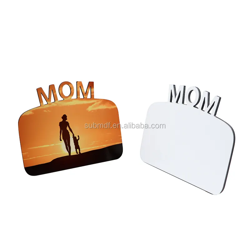 MDFSUB free sample mom picture frame 15x18cm mother's day sublimation Photo Frame Custom Blank Picture Frame