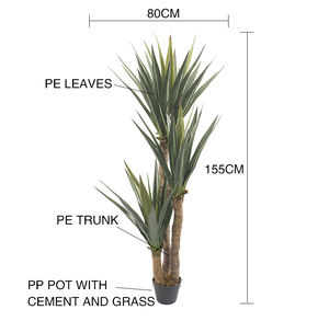 Planta Artificial de <span class=keywords><strong>Agave</strong></span> de Gran Tamaño, Planta Alta con Maceta, Árbol de Yuca, Decoración de Interiores de Alta Calidad para el Hogar - Product Image 6