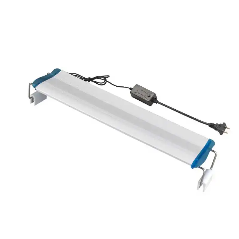 220V akvaryum klip ışık süper ince balık tankı ekili akvaryum lambası 20-100cm Led ab enerji akvaryum aydınlatma