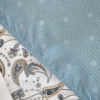 Nouvel ensemble de literie moderne tissé respirant et écologique en polyester 100 %, motif géométrique, 3 pièces, personnalisé pour lit King et Queen