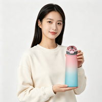 Bouteilles de sport écologiques sans BPA en Tritan+PP de qualité alimentaire avec couvercle à ouverture rapide et paille intégrée pour le camping, la gym, la maison, l'école et les fêtes