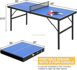 Mesa de Tenis de Mesa Profesional Plegable para Interiores, Resistente al Agua, para Interiores y Exteriores, Tabla de Ping Pong - Product Image 3