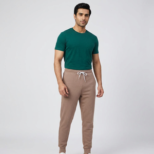 Unisex Sponge Fleece <b>Jogger</b> Sweatpants 52% Airlume Combed Ring-Spun Cotton,48% Polyester <b>Slim</b> Fit Custom Logo Sweatpants - Product Image 1