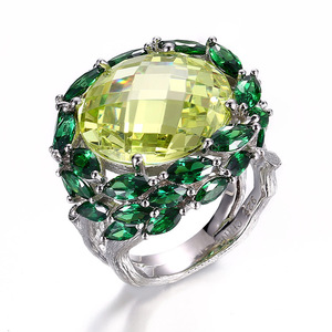 Anillos de dedo de Plata de Ley 925 con piedra de la suerte para mujer - Product Image 1