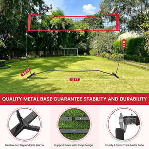 Xách tay đào tạo thực hành thiết lập có thể điều chỉnh chiều cao và ngay lập tức thiết lập bóng chuyền <span class=keywords><strong>Net</strong></span> 12 ft freestanding bóng chuyền <span class=keywords><strong>Net</strong></span> - Product Image 4