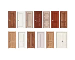 A buon mercato interno HDF modellato porte in legno camera interna prevenzione degli insetti e resistente all'acqua camera da letto porta in legno - Product Image 4