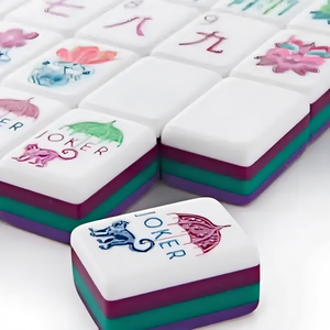 Fichas de Mahjong Acrílicas Púrpuras de Lujo de 4 Capas - Fichas de Mahjong Acrílicas Portátiles de Alta Calidad <span class=keywords><strong>Oh</strong></span> My Mahjong - Product Image 6