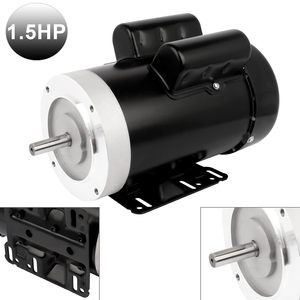 Motor de Inducción Monofásico Cuilvu 1.5HP 1750RPM 115V 230V TEFC Montaje en Pedestal CW CCW - Product Image 3