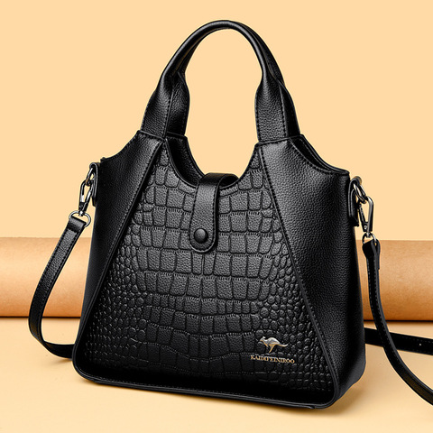 2025 Women's Large-Capacity Crossbody Bags Fashionable Casual Tote Zipper Stylish Shoulder Bags for Middle-Aged Women Wholesale
