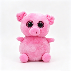 Peluche de Cerdo Personalizado con Ojos Brillantes, Relleno de Algodón PP, Accesorios de Cumpleaños para Niños de 5 a 7 Años - Product Image 1