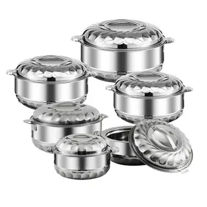 Hot Sale Stainless Steel Casserole Set 6pcs Home Kitchen Cooking Pots With Steel Lid Nonstick Stainless Steel Cookware Sets