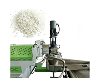 Chaîne de granulation de films PP/PE à vis simple à double étage LYD avec compresseur-agglomérateur à moteur, production 200-1000 kg/h