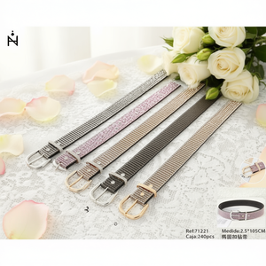 Cintura con Fibbia Ovale e Strass 2.5*105CM, Accessorio Moda per Matrimoni - Product Image 3