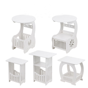 <strong>Side</strong> <strong>Table</strong>, <strong>White</strong> Modern Home Decor Coffee and Tea <strong>Table</strong> for Living Room, Bedroom and Balcony - Product Image 1