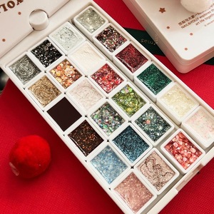 YOLLY Palette de gel à ongles solide <span class=keywords><strong>Happy</strong></span> Bear 24 couleurs, gel de manucure sans rinçage, non-collant, facile à étaler, paillettes brillantes - Product Image 4