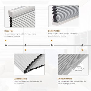 Cordless Blackout Cellular Shades Honeycomb Phòng Làm Tối Cửa Chớp 1.5 ''Rèm Cửa Sổ Xếp Li Đơn Ô Cho Gia Đình Và Văn Phòng - Product Image 4