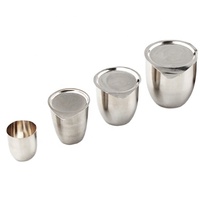 Couvercles de creuset en platine pur HY, pots en platine de laboratoire 5/10/20/30/50/80/100/150/200 ml, haute pureté 99,95 %, matériel de laboratoire, moufle