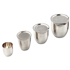 Tapas para Crisoles <span class=keywords><strong>de</strong></span> Platino Puro HY, Recipientes <span class=keywords><strong>de</strong></span> Platino para Laboratorio <span class=keywords><strong>de</strong></span> 5/10/20/30/50/80/100/150/200ml, Alta Pureza 99.95%, Material <span class=keywords><strong>de</strong></span> Laboratorio - Product Image 1