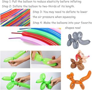 Ballons en latex Feile 260Q, version brillante, forme de poisson, couleurs assorties, lot de 100, décoration <span class=keywords><strong>pour</strong></span> fêtes, clowns, mariages - Product Image 6