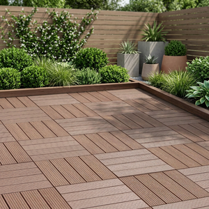 Dalles de terrasse antidérapantes en PU PIMA, nouveau design, 300x300x22mm, grain de bois, gaufrage 3D, installation facile, emboîtables, DIY pour garage - Product Image 6
