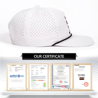 Gorra de Béisbol Deportiva de Malla Impermeable de 5 Paneles al por Mayor, Gorras de Golf con Logotipo Personalizado para Camioneros, Gorras con Parche de Cierre a Presión Láser al por Mayor