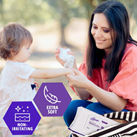 Échantillon gratuit Lingettes de nettoyage pour incontinence corporelle extra larges pour adultes Lingettes épaisses de qualité supérieure pour le lit et le bain pour personnes âgées