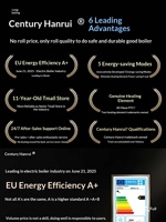 Chaudière de chauffage murale industrielle à basse pression à circulation naturelle à fréquence variable électromagnétique 220V 10kW verticale