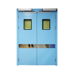 Portes de salle d'opération : portes coulissantes électriques hermétiques et portes battantes hygiéniques; purification de la salle d'opération; salle de tomodensitométrie; salle du médecin; hôpital - Product Image 1