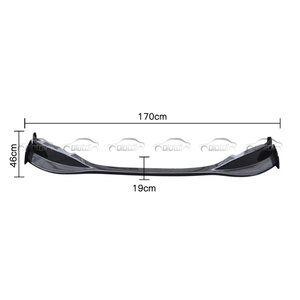 Car Tuning Kits Carbon Fiber Front Lip Bumper Fins Spoiler Winglet <b>Splitter</b> for Honda Fit Jazz 2009-2013 - Product Image 2