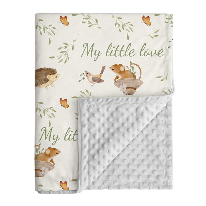 Wholesale Standard Crib Mattresses Fleece Dot Bean Swaddling Quilt