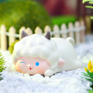 ของตกแต่งรูปแกะน่ารักสำหรับตกแต่งภายในรถยนต์ ของตกแต่งเค้ก ของประดับตกแต่งโต๊ะทำงานขนาดเล็ก - Product Image 4