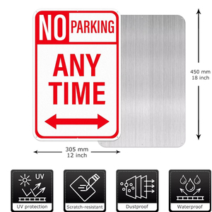 Segno intelligente personalizzato di alta qualità senza parcheggio in qualsiasi momento segno per il segno di spesa del proprietario del veicolo in metallo - Product Image 2
