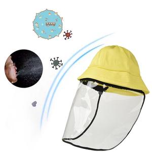 Anti niebla epidemia Eco amigable reutilizables claro TPU <span class=keywords><strong>protectora</strong></span> desmontable sombrero de pescador cara + escudo - Product Image 6