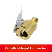 Quick Connect Car Inflator Tool Fahrzeug Reifen füller Pumpenst ecker Amerikanischer Düsen adapter Clip-on Conversion Reifen reparatur werkzeuge