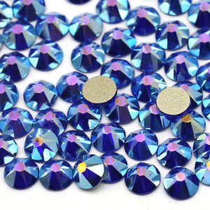 XULIN Capri Bleu AB 8 Grand 8 Petit 16 Facettes Coupe Strass Pierre Non Hotfix Verre Strass - Product Image 2
