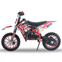 Moto à essence pour enfants, prix d'usine, 49cc, 2 temps, refroidissement par air, démarrage par lanceur, vitesse maximale 45 km/h, freins à disque, transmission par chaîne, siège de 600 mm