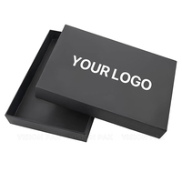 Caja de Regalo Grande Negra Personalizada con Logotipo, Caja de Embalaje de Cartón Rígido con Cierre Magnético, Caja de Papel de Lujo para Pelucas con Interior de Satén